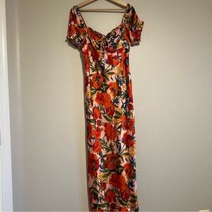 Topshop Floral Maxi Dress size 10